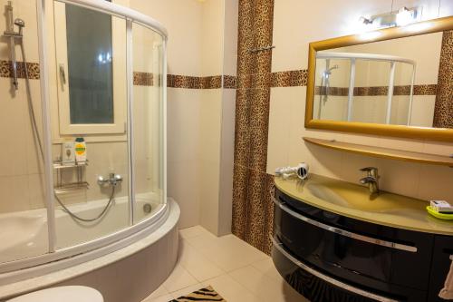 Kúpeľňa v ubytovaní Villa Stergos