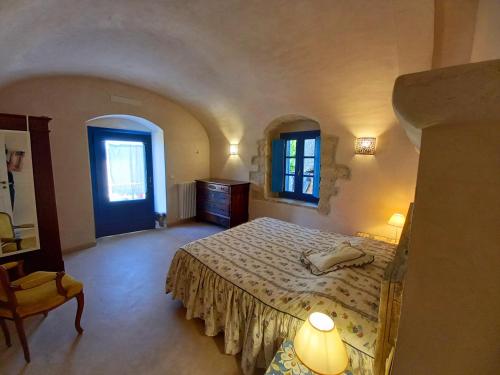 En eller flere senge i et værelse på La casa dalle finestre blu