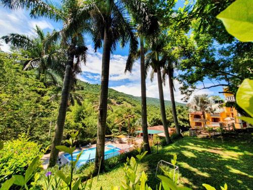 Hotel Posada Campestre San Gilの敷地内または近くにあるプール