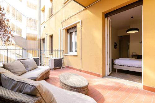 A bed or beds in a room at Casa Galliera