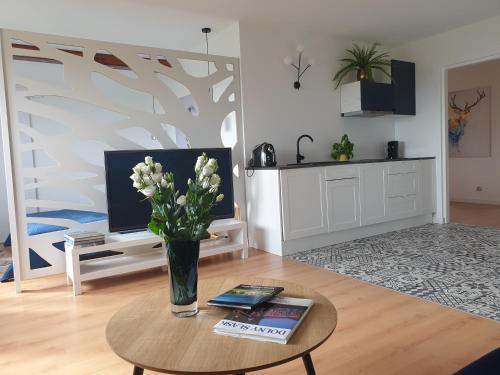 Dapur atau dapur kecil di Apartament Panorama
