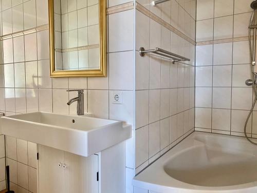 حمام في Apartmenthaus Lütt Meer