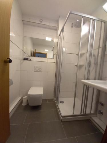 Ένα μπάνιο στο Seeappartement Sorpeglück