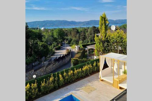 a view from the balcony of a house at Villaozil in Sapanca