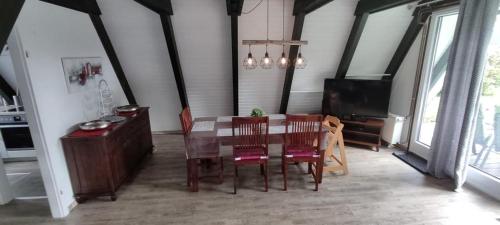 Ruang duduk di Ferienpark Fedderwardersiel