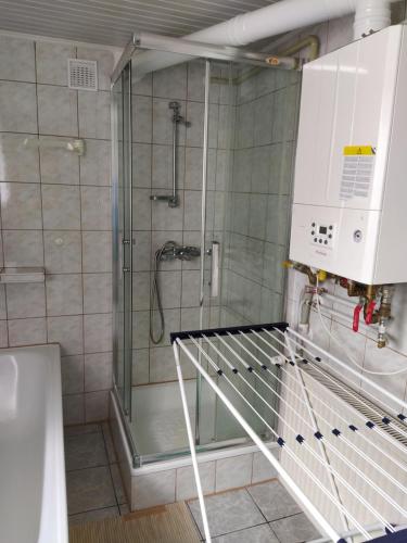 Koupelna v ubytování Pokoje do wynajęcia