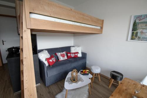 Ένα ή περισσότερα κρεβάτια σε δωμάτιο στο Miellerie du lac