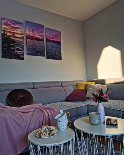 Χώρος καθιστικού στο Apartman Jela