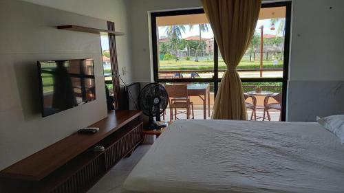 Katil atau katil-katil dalam bilik di Aquaville Resort - Terreo Nascente - Beach Park