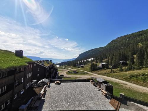 a view from the roof of a building at Gudbrandsgard Hotel in Kvitfjell
