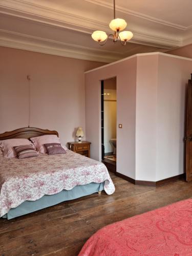 Ένα ή περισσότερα κρεβάτια σε δωμάτιο στο Chambre d'hôte Daugé