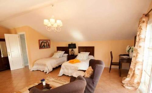 เตียงในห้องที่ 3 bedrooms villa with private pool enclosed garden and wifi at Algar