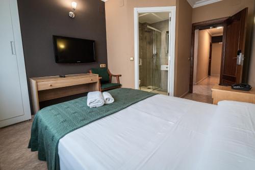 Una cama o camas en una habitación de Hotel Silva