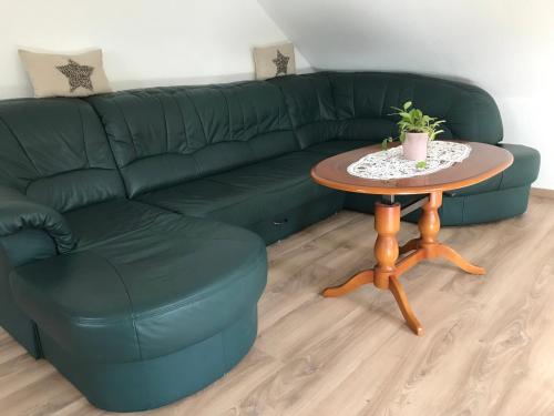 Χώρος καθιστικού στο Ferienwohnung Salzwedel