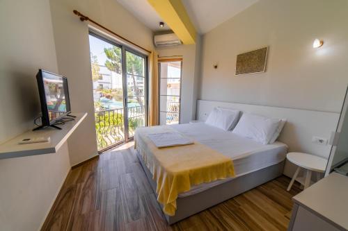 TV a/nebo společenská místnost v ubytování Hotel NEBO