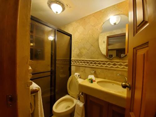 A bathroom at Hotel Villarreal