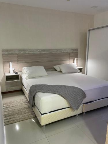 1 dormitorio con 1 cama grande en una habitación en Asuncion Gracia Suites, en Asunción