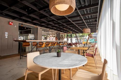 En restaurant eller et andet spisested på Hotel Paxton Barcelona