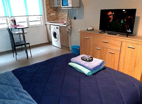 Kuchyň nebo kuchyňský kout v ubytování Estudio Playa del Cura