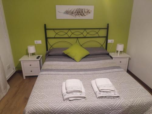 Postel nebo postele na pokoji v ubytování Vivienda de Uso Turistico Ramos 3