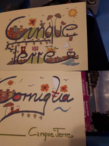 a book with the words zombie are my life on it at La Ginestra in Corniglia