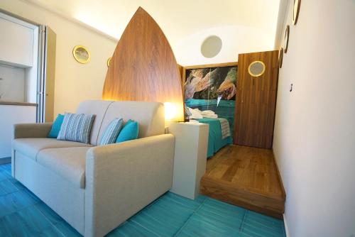 Zona de estar de Grotta Verde Luxury Suite by CapriRooms