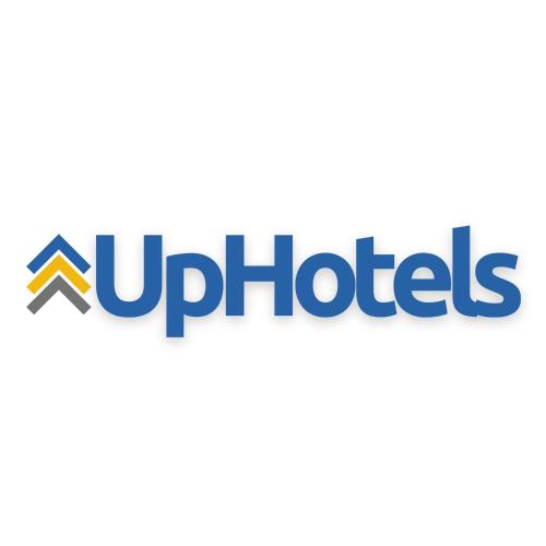 a logo of the urethiols pharmaceutical company at Hotel Oasis in Monterrey