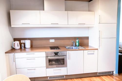 Kuchyň nebo kuchyňský kout v ubytování Kalevite Kodu 2-toaline apartment!