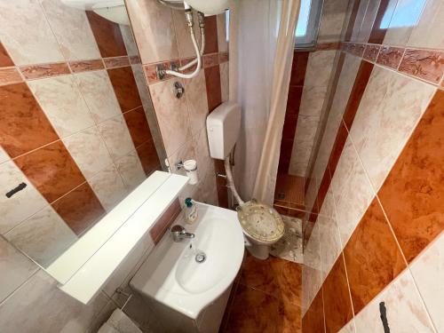 Koupelna v ubytování Apartmani Leonarda