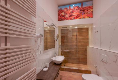 Et badeværelse på Attico di Via d'Azeglio