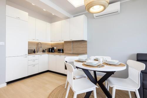 Dapur atau dapur kecil di Natural Darłówko Emilia Strupiechowska
