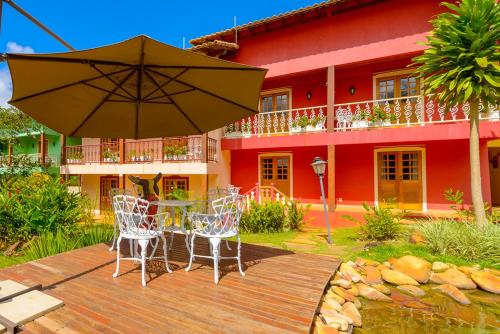 Das Gebäude in dem sich das Resort befindet