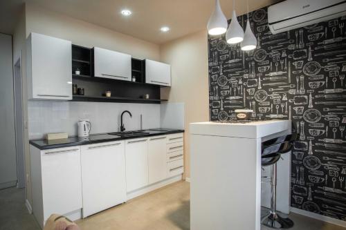 Dapur atau dapur kecil di Apartmani MiS