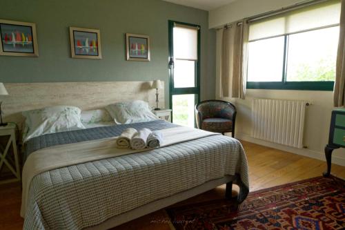 Ліжко або ліжка в номері Guest house Chante vent