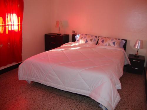 Ένα ή περισσότερα κρεβάτια σε δωμάτιο στο Appartement Belle vue centre ville