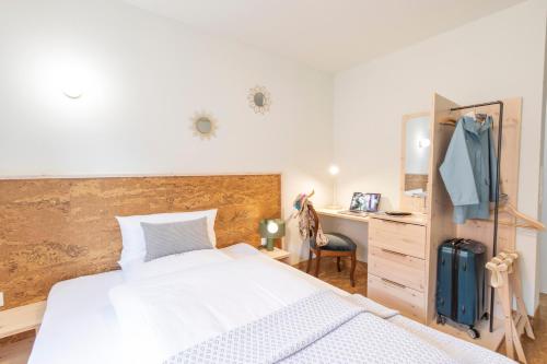 Postel nebo postele na pokoji v ubytování Altstadthotel Eibsen