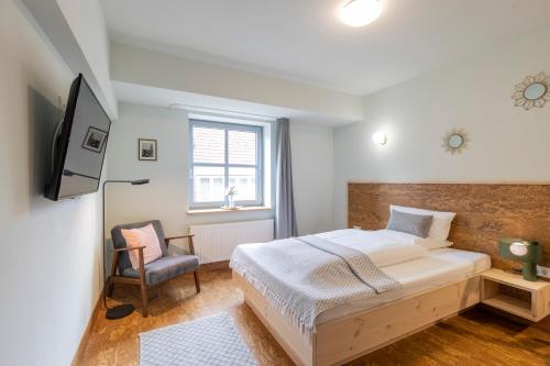 Postel nebo postele na pokoji v ubytování Altstadthotel Eibsen