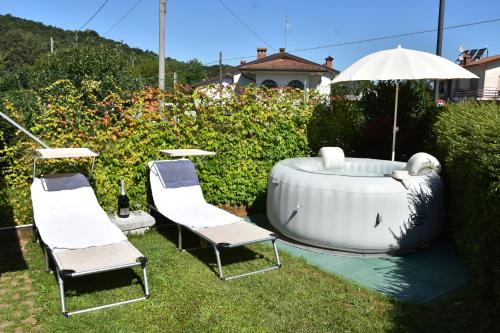 Jardin de l'établissement Al Vecchio Glicine