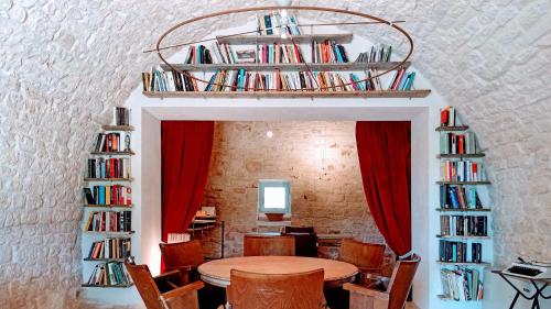 Knihovna v bed and breakfast