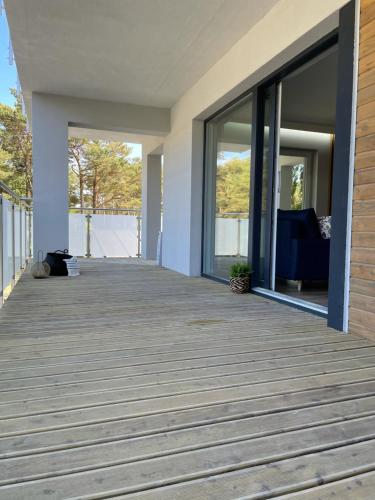 Balkón nebo terasa v ubytování Apartament Marble Wave Rowy