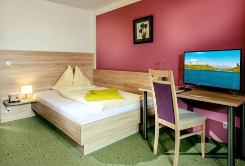 Postel nebo postele na pokoji v ubytování Pension Gstrein