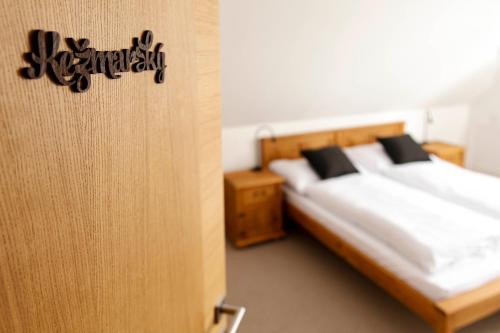 Postel nebo postele na pokoji v ubytování Chalet Nova Lesna Mountain View
