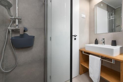 Kúpeľňa v ubytovaní Ampelea apartment