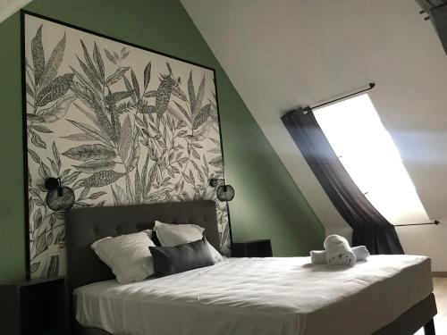 Кровать или кровати в номере Riva Duplex