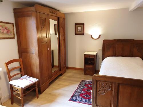 Katil atau katil-katil dalam bilik di Maison de 4 chambres avec jardin amenage et wifi a Wingersheim les Quatre Bans