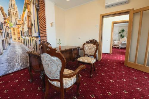 Posezení v ubytování Hotel Ternopil