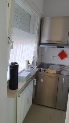 Dapur atau dapur kecil di Wohnung am Neckar