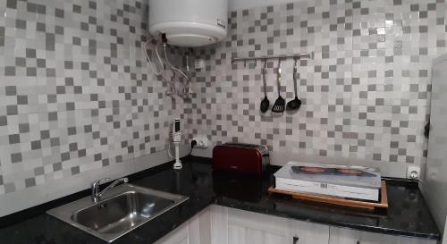 Kuchyň nebo kuchyňský kout v ubytování Albergue La Costana