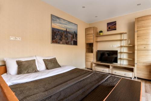 Кровать или кровати в номере Apartico, Studio Luxury Apartment-Студия apartico