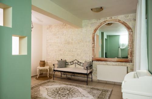 Koupelna v ubytování Pandora Villas